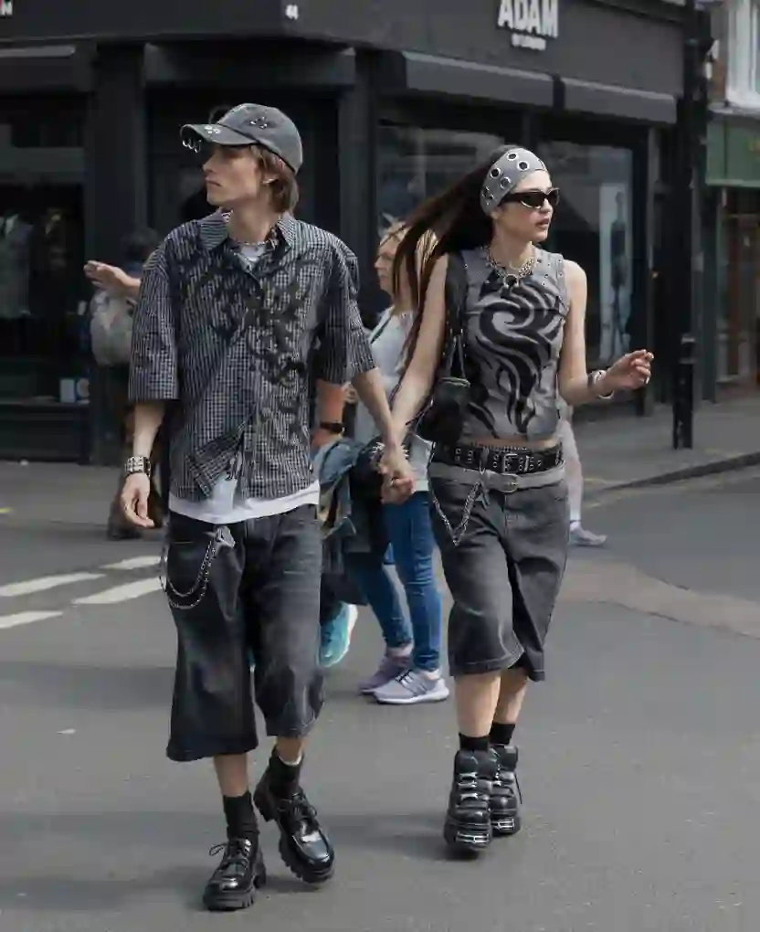 JORTS IWTH INDECIPHERABLE WRITING ON THE CROTCH - WHY GOD WHY MUST YOU ALLOW SUCH SIN!?